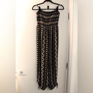 Urban Outfitters Aztec Design Off the Shoulder Jumpsuit